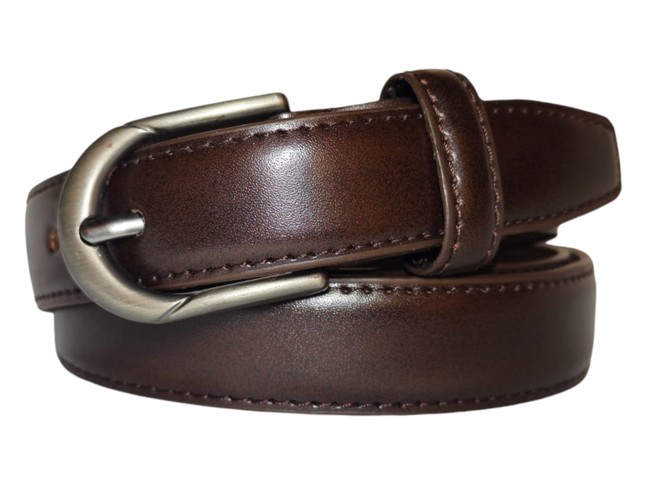 PU leather belt finish view 1